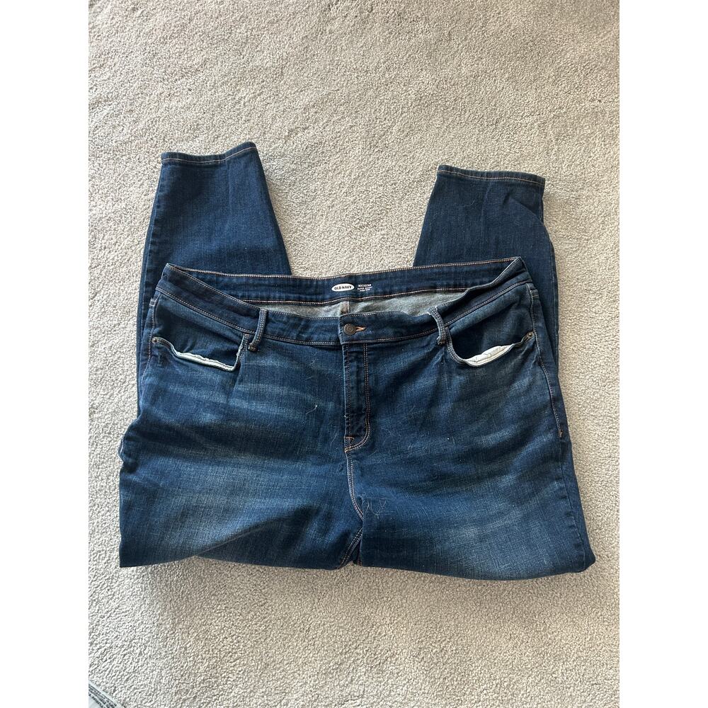 Old Navy Rockstar Super Skinny High Rise Dark Wash Jeans Women’s Size 24